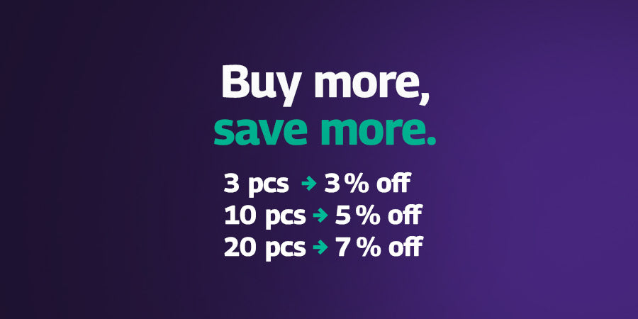 Buy more, save more.